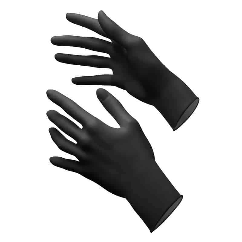 Black Nitrile Gloves Size S