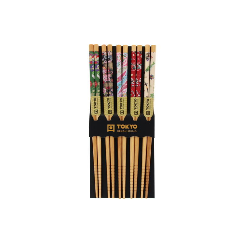 Gekleurde houten chopsticks