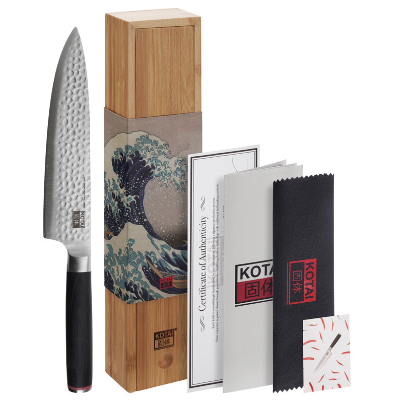Kotai Gyuto hammered chef's knife