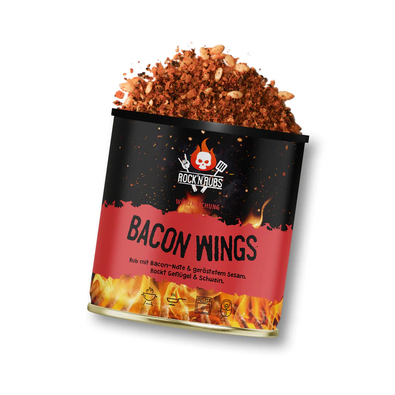 Asas de frango com bacon Rock’n’Rubs